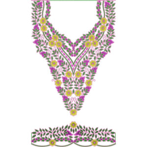 Kaftan Floral Embroidery Design