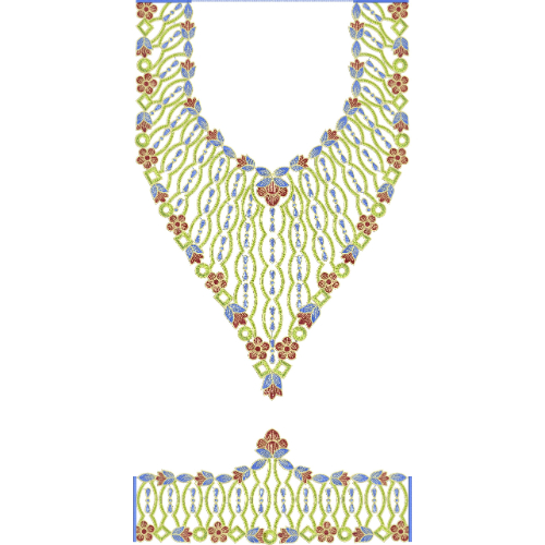 Kaftan Floral Embroidery Design