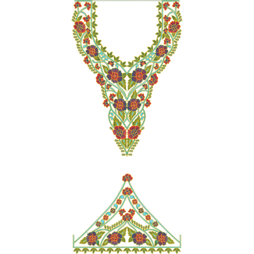 Delicate Kaftan Embroidery Design