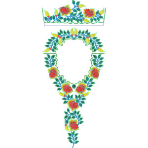 Kaftan Floral Embroidery Design