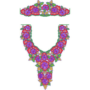 Flower Kaftan Embroidery Design