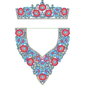 Kaftan Floral Embroidery Design