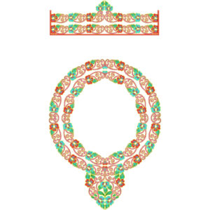 Kaftan Floral Embroidery Design