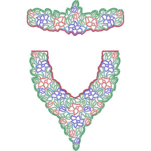 Kaftan Floral Embroidery Design