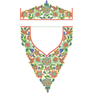 Flower Kaftan Embroidery Design