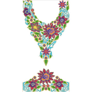 Kaftan Floral Embroidery Design