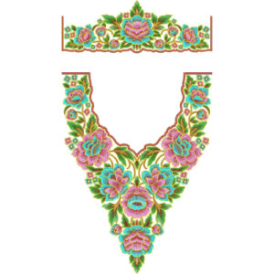 Kaftan Floral Embroidery Design