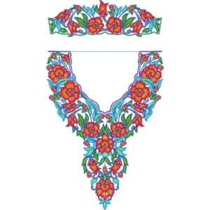 Kaftan Floral Embroidery Design