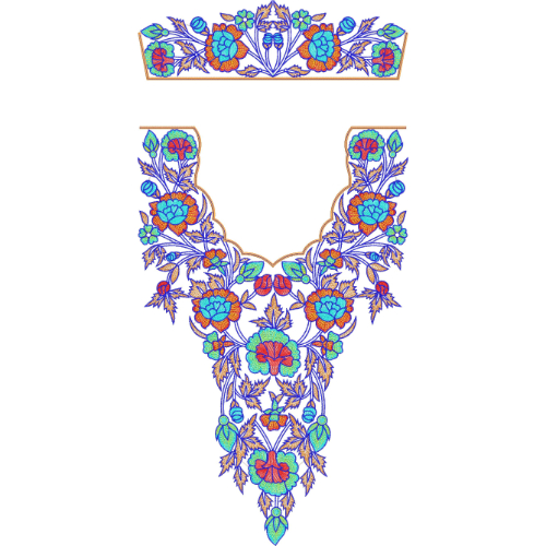 Delicate Kaftan Embroidery Design