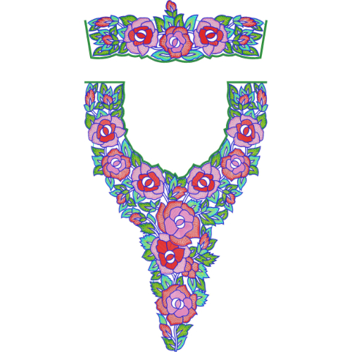 Kaftan Embroidery Design