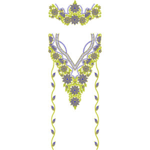 Simple Kaftan Embroidery Design