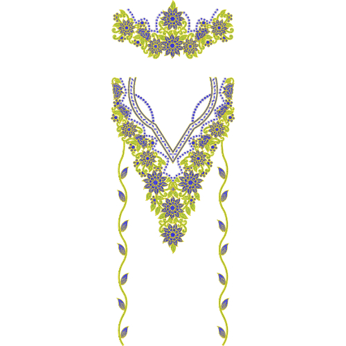 Simple Kaftan Embroidery Design