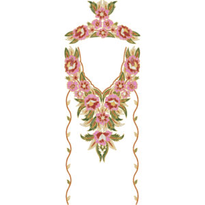 Kaftan Floral Embroidery Design