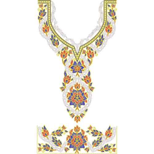 Simple Kaftan Embroidery Design