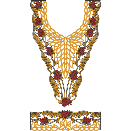 Simple Kaftan Embroidery Design
