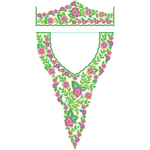 Flower Kaftan Embroidery Design