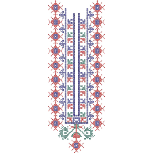 Unique Neck Embroidery Design