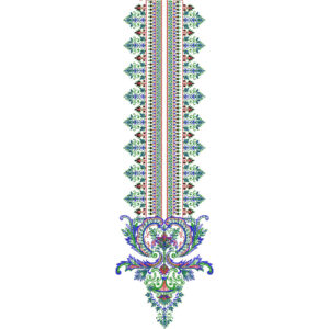 Neck Flower Embroidery Design