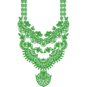 Unique Neck Embroidery Design