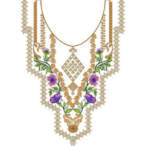 Beautiful Neck Embroidery Design