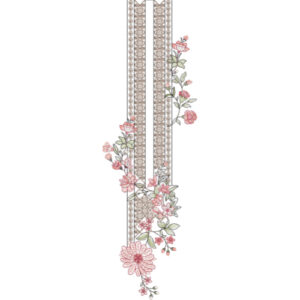 Neck Flower Embroidery Design