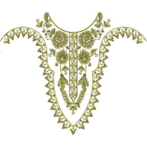 Unique Neck Embroidery Design