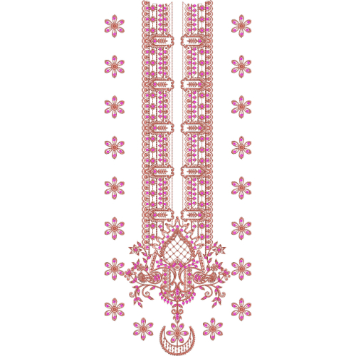 Unique Neck Embroidery Design
