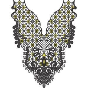 Unique Neck Embroidery Design