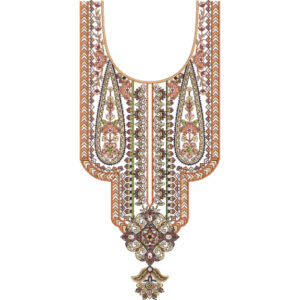 Neckline Embroidery Design