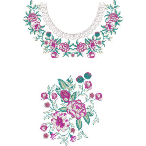Simple Neck Embroidery Design