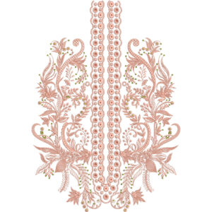 Neck Flower Embroidery Design