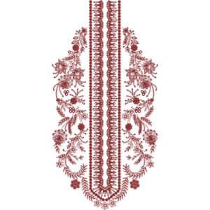 Unique Neck Embroidery Design