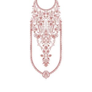 Unique Neck Embroidery Design
