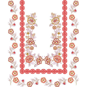 Simple Neck Embroidery Design