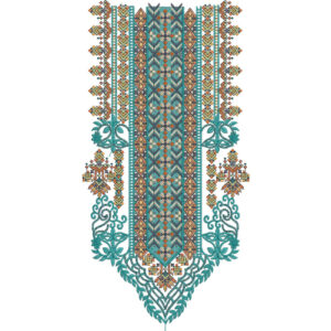 Unique Neck Embroidery Design