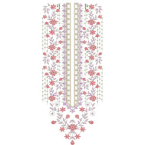 Neck Flower Embroidery Design