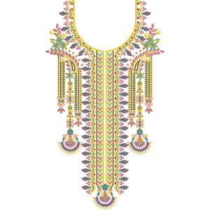 Neckline Embroidery Design
