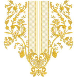 Unique Neck Embroidery Design