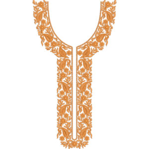 Neck Flower Embroidery Design