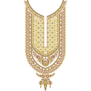 Unique Neck Embroidery Design