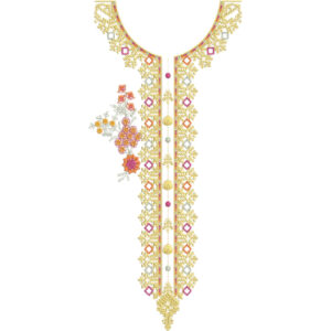 Neckline Embroidery Design