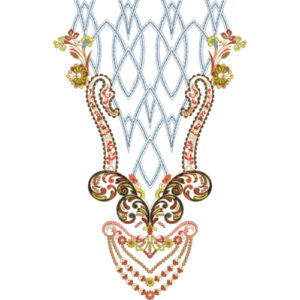 Simple Neck Embroidery Design