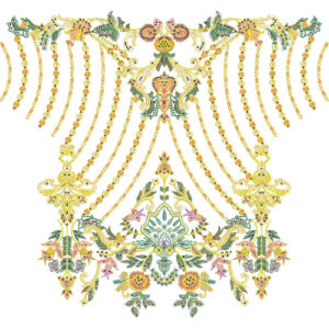 Neck Kurta Embroidery Design
