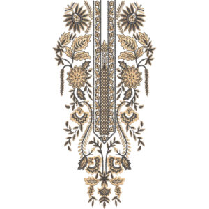 Unique Neck Embroidery Design