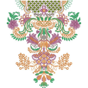 Neckline Embroidery Design