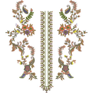 Neckline Embroidery Design