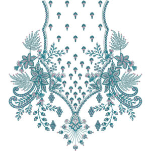 Neckline Embroidery Design