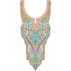 Unique Neck Embroidery Design
