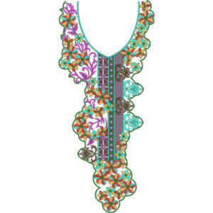 Neck Kurta Embroidery Design