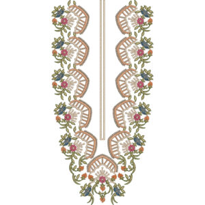 Unique Neck Embroidery Design
